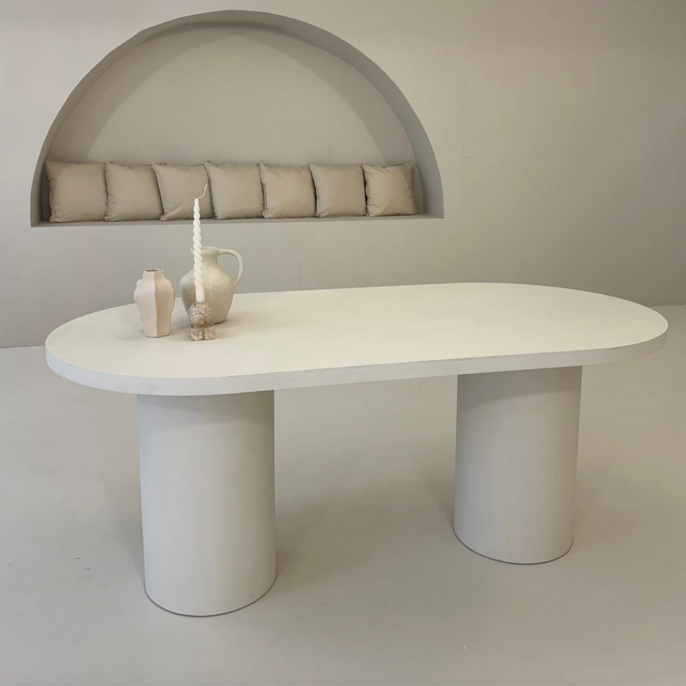 Eettafel Cloudy Ovaal - Wit