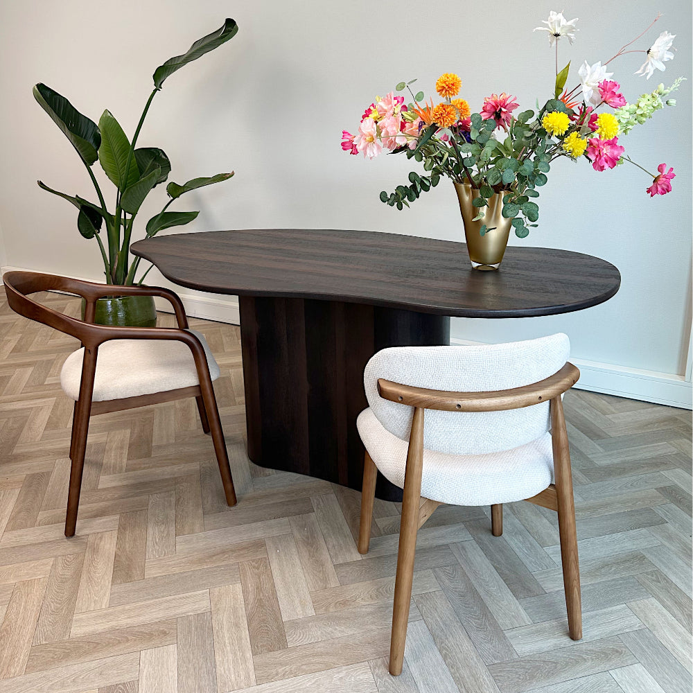 Eettafel Bruno Organisch - bruin