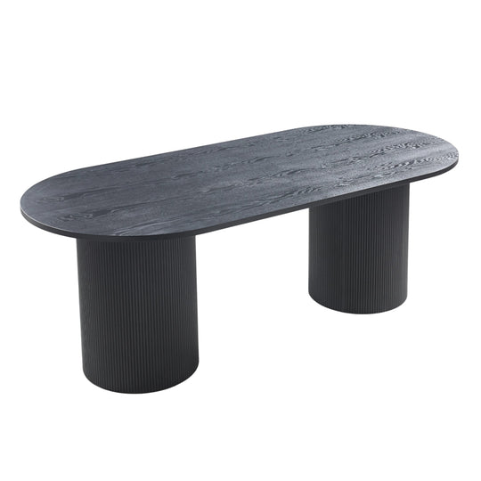 Eettafel Nuria Ovaal - Zwart