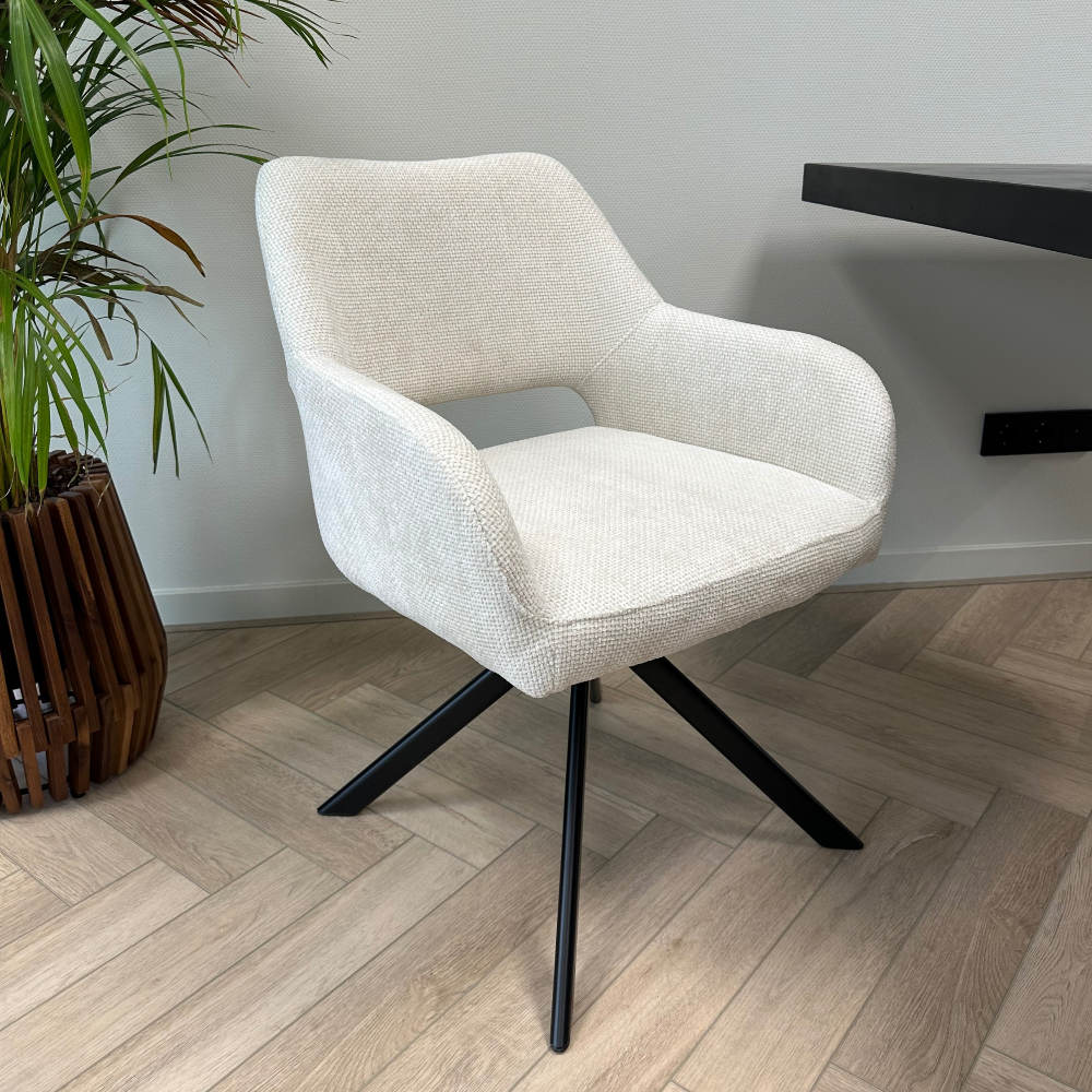 Mowgli draaibare stoel - gebroken wit