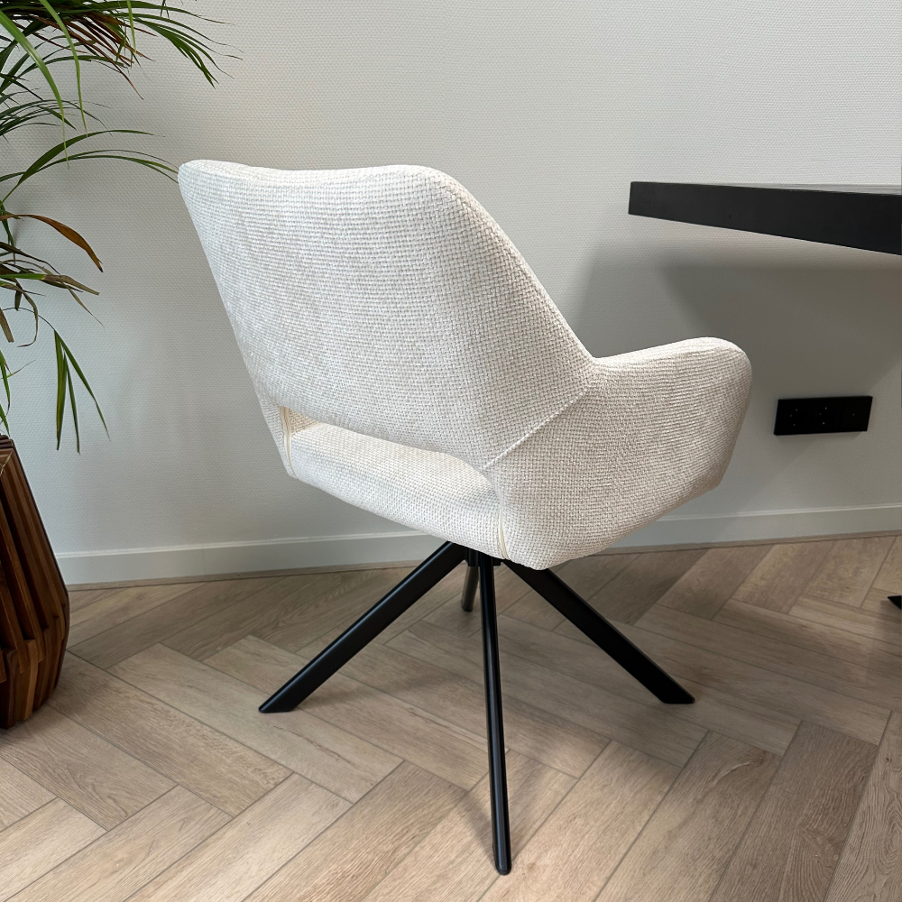 Mowgli draaibare stoel - gebroken wit