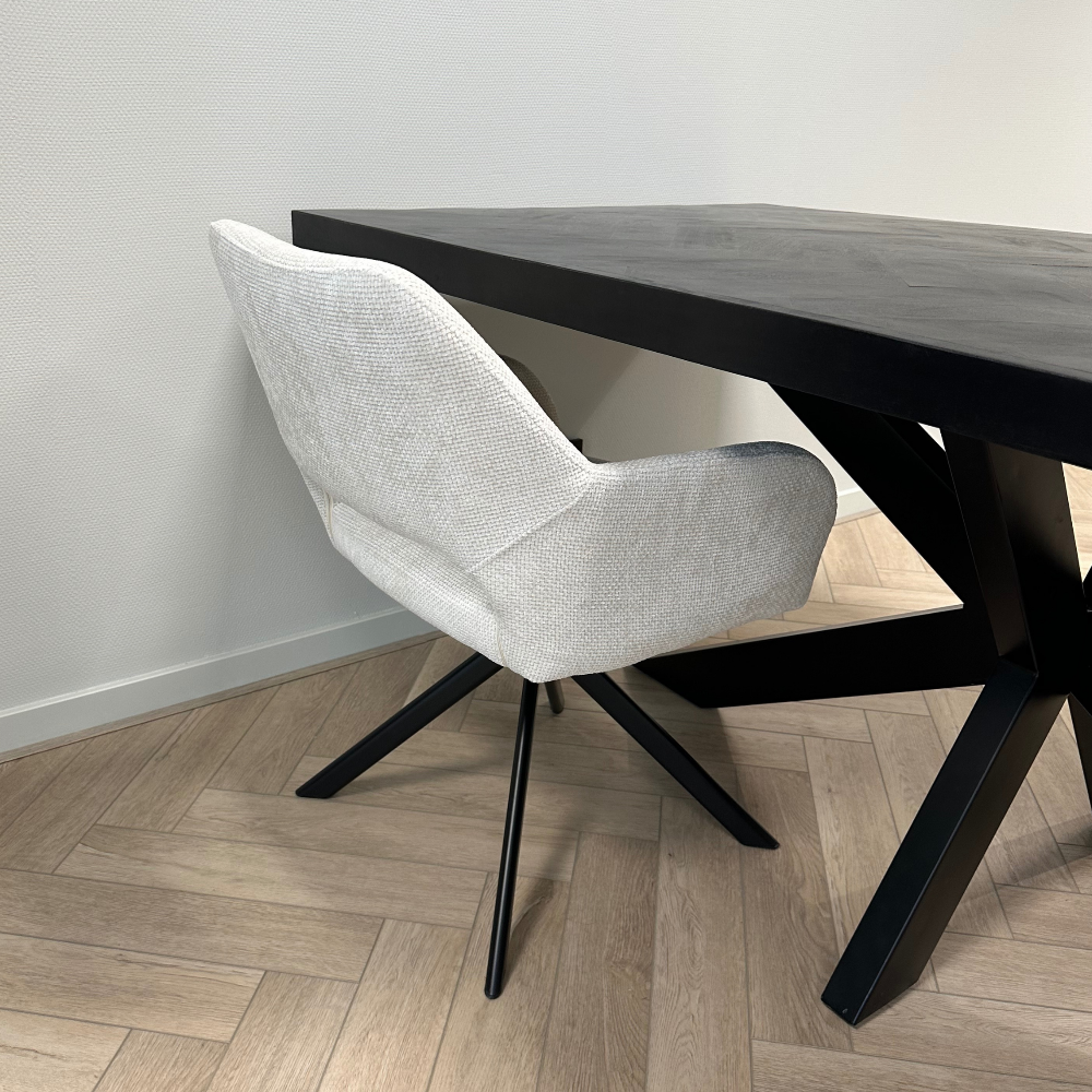 Mowgli draaibare stoel - gebroken wit