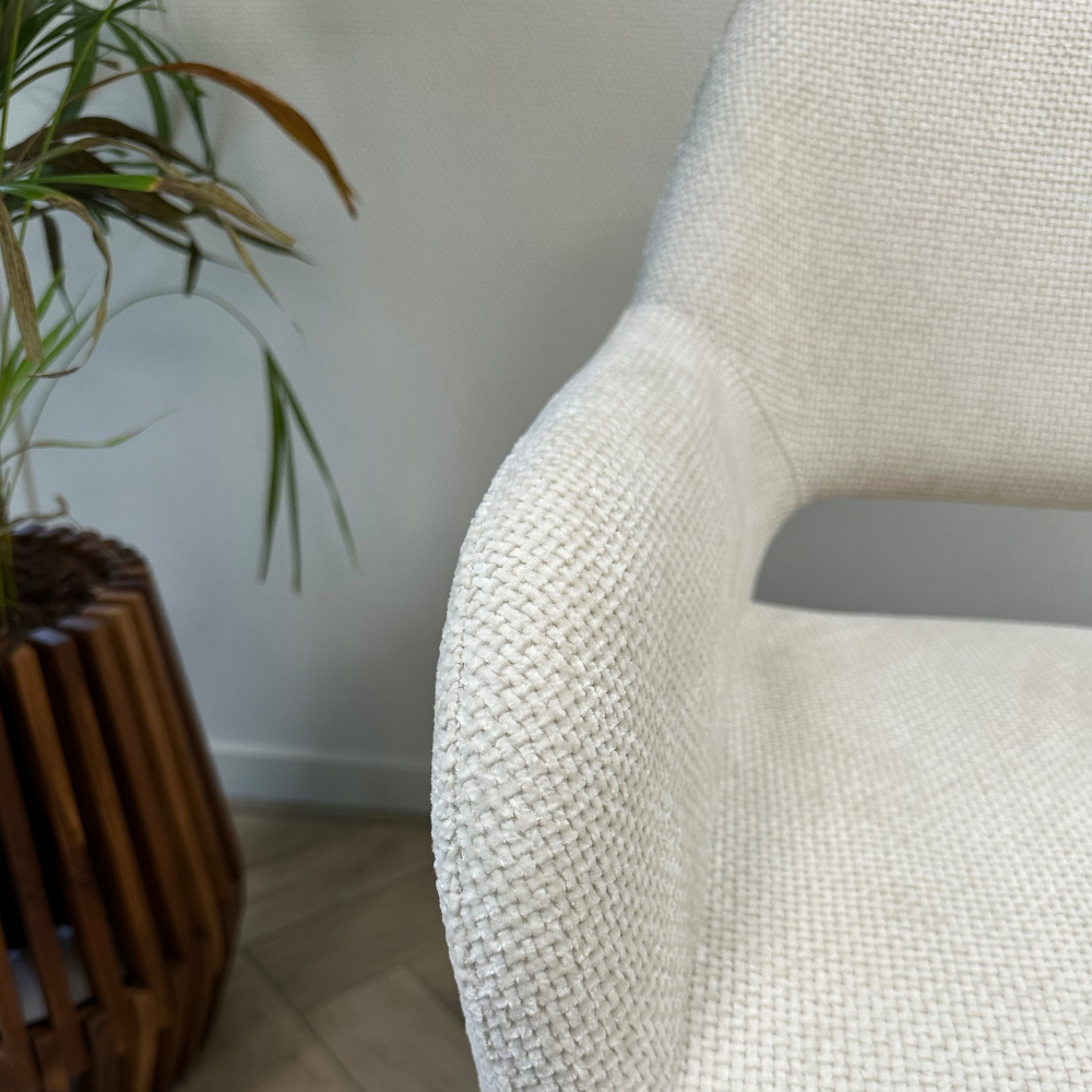 Mowgli draaibare stoel - gebroken wit