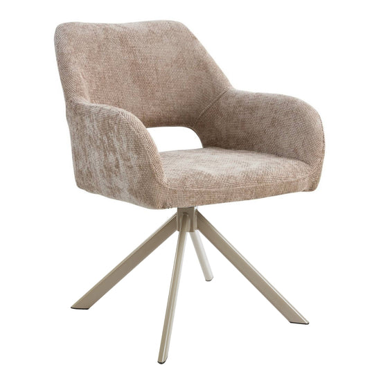 Mowgli draaibare stoel beige poten - taupe