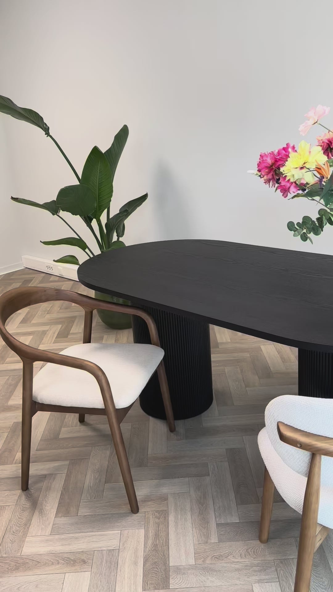 Eettafel Nuria Ovaal - Zwart