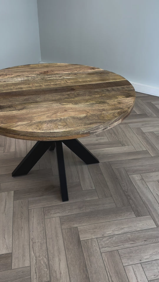 Eettafel Buena Mangohout Rond 120 cm