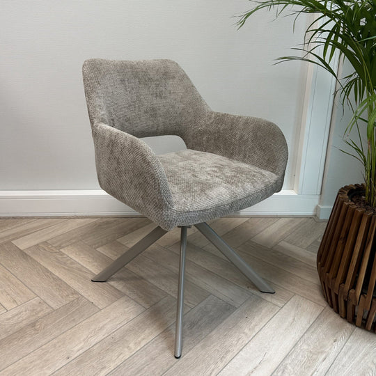 Mowgli draaibare stoel beige poten - taupe