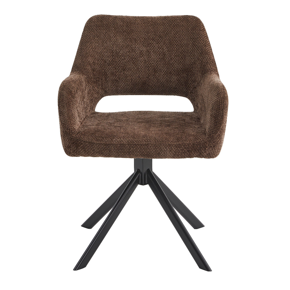 Mowgli draaibare eetkamerstoel - bruin