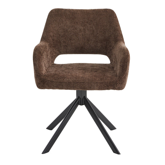 Mowgli draaibare eetkamerstoel - bruin