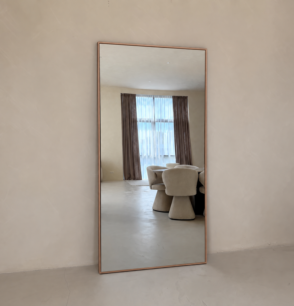Linea grote rechthoek spiegel 200x100 - bronze