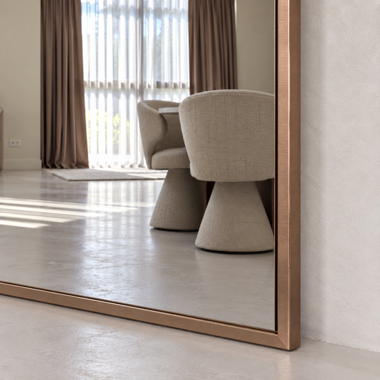 Linea grote rechthoek spiegel 200x100 - bronze