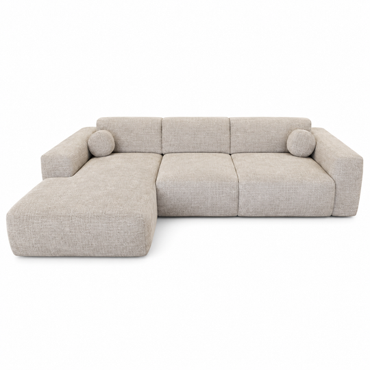 Donna hoekbank met lounge 295cm - taupe