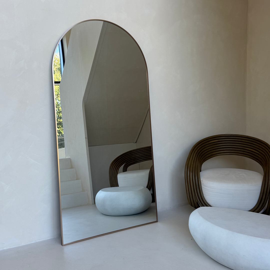 Elena grote boogspiegel 200x100cm - bronze