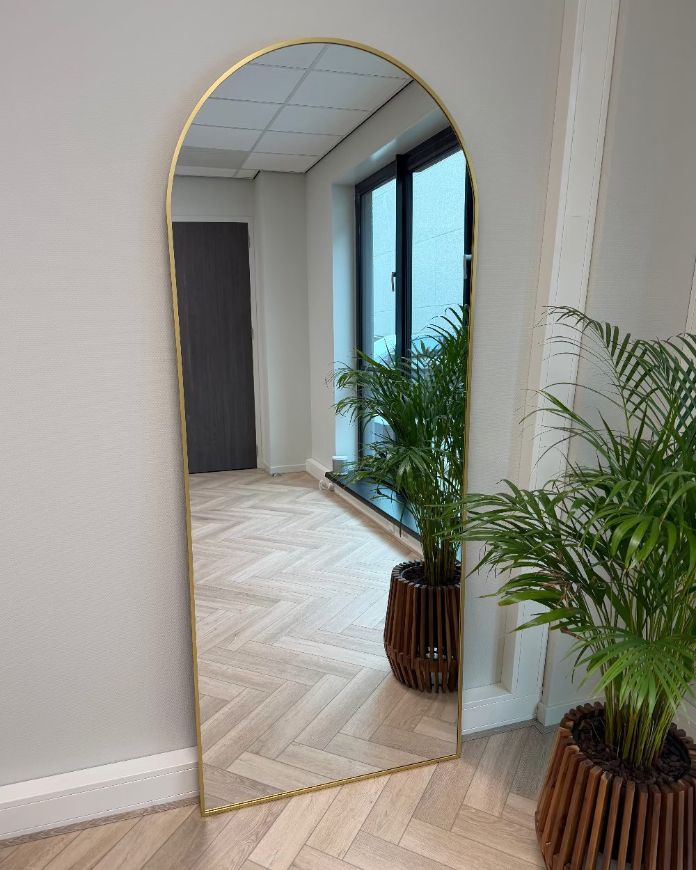 Grote boogspiegel 200x80cm - goud