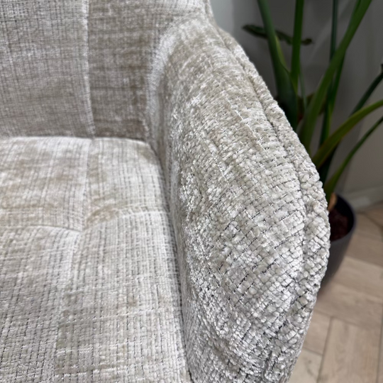Jane draaibare eetkamerstoel - lint grey