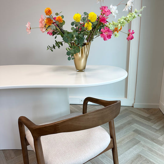 Eettafel Cloudy Organisch - gebroken wit
