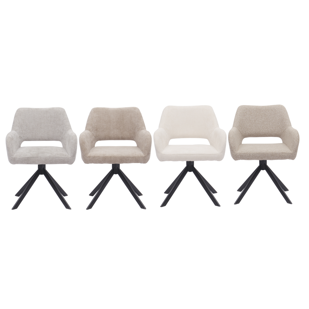 Mowgli draaibare stoel - fine taupe