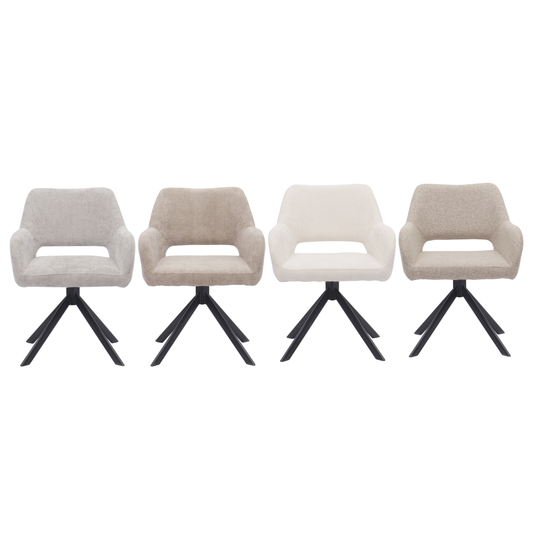 Mowgli draaibare stoel - fine taupe