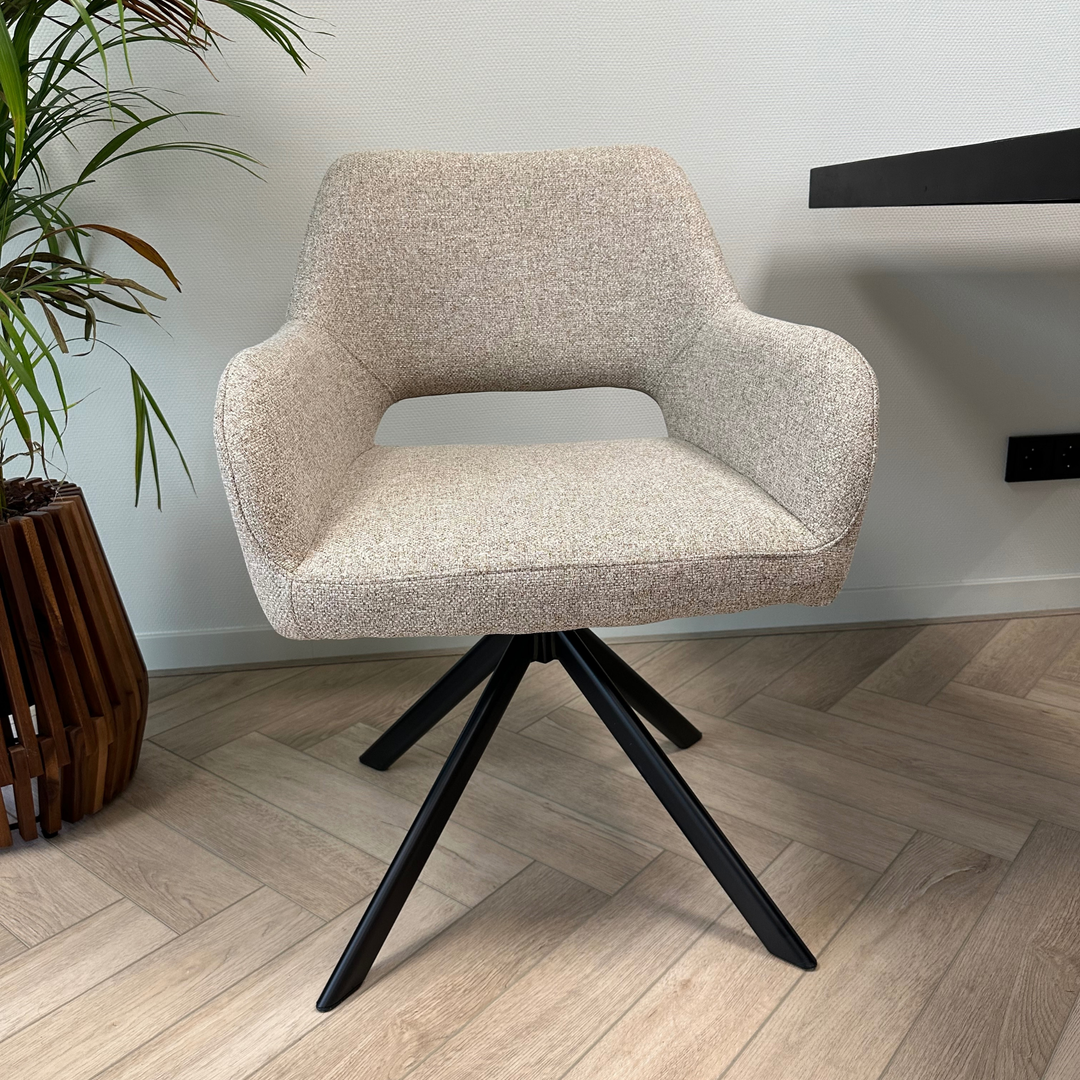 Mowgli draaibare stoel - fine taupe