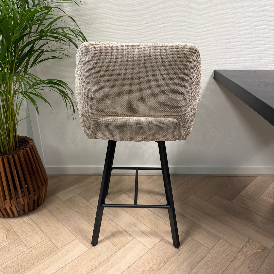 Mowgli draaibare barkruk - taupe