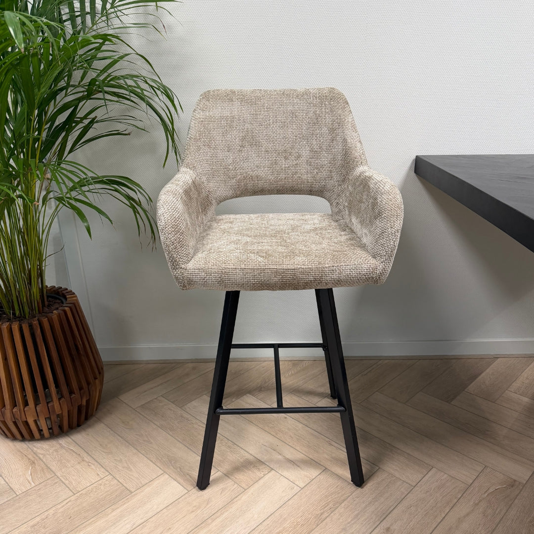 Mowgli draaibare barkruk - taupe