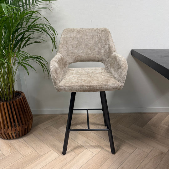 Mowgli draaibare barkruk - taupe