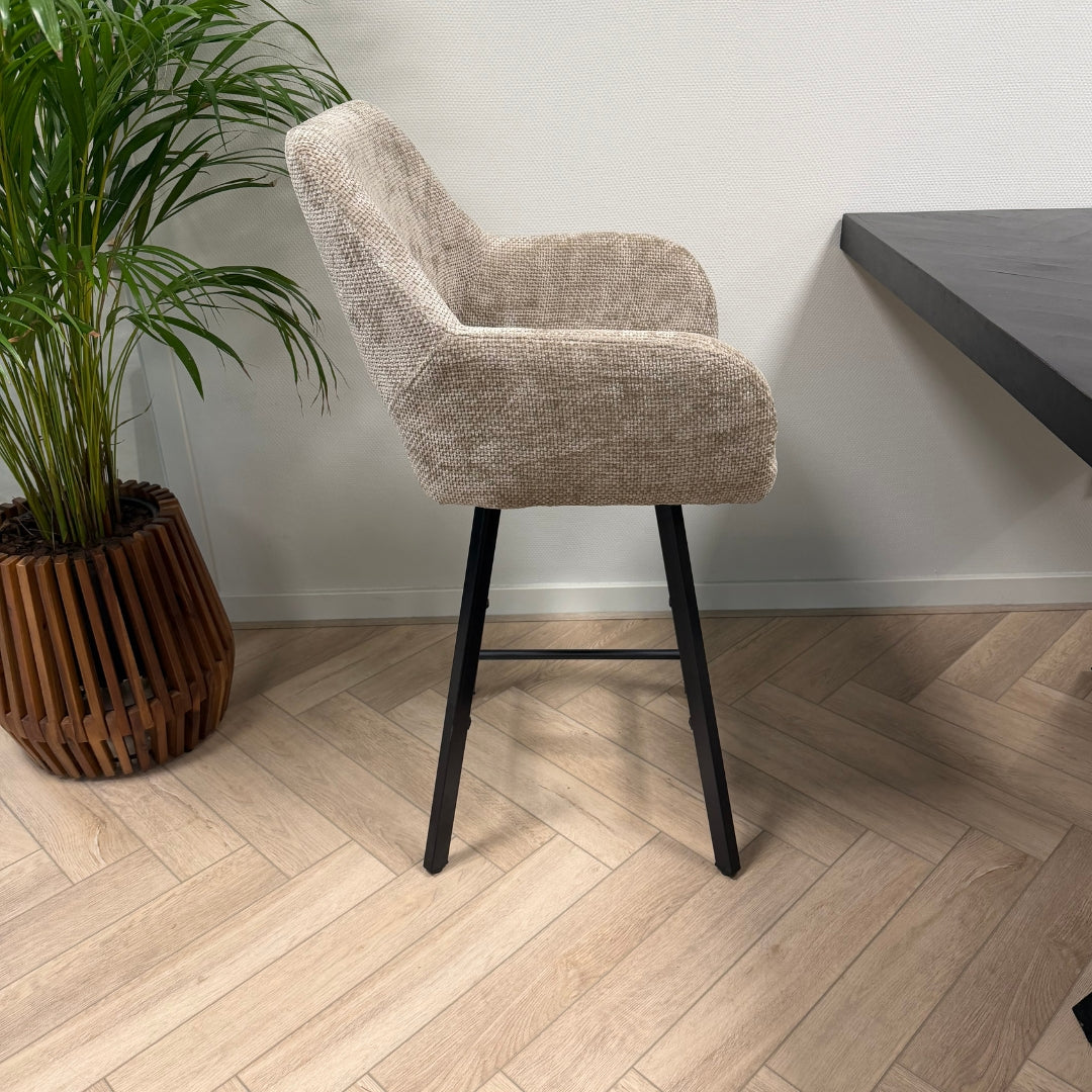 Mowgli draaibare barkruk - taupe