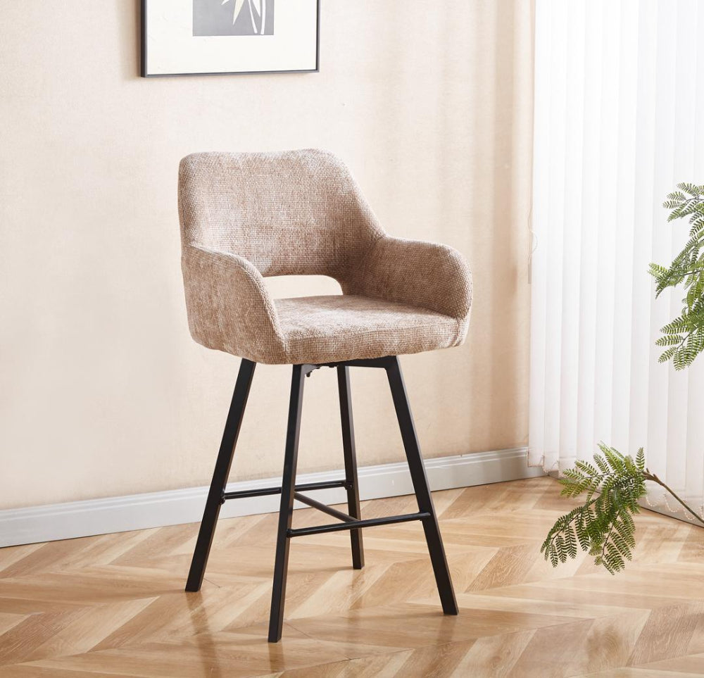 Mowgli draaibare barkruk - taupe