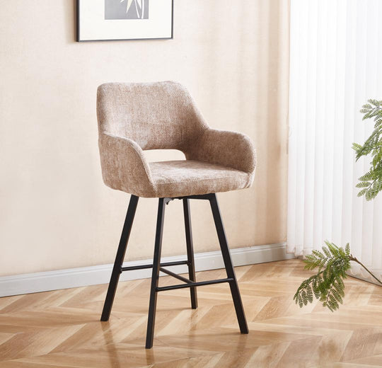 Mowgli draaibare barkruk - taupe