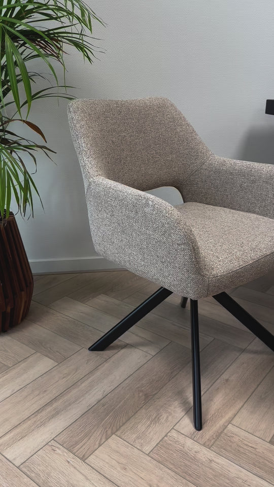 Mowgli draaibare stoel - fine taupe