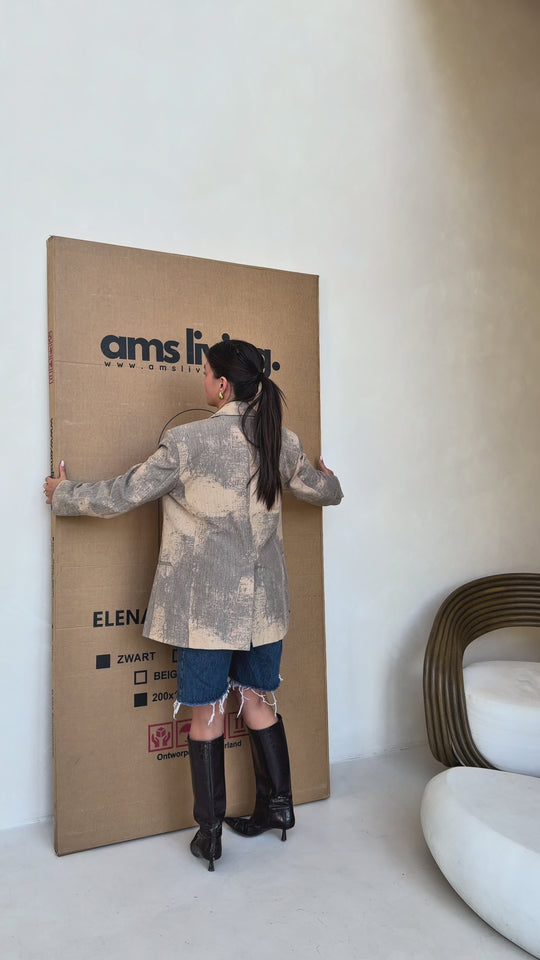 Elena grote boogspiegel 200x100cm - bronze