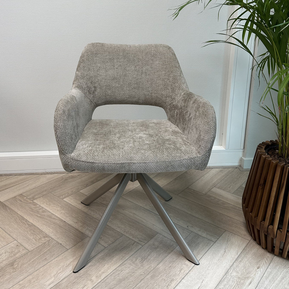 Mowgli draaibare stoel beige poten - taupe