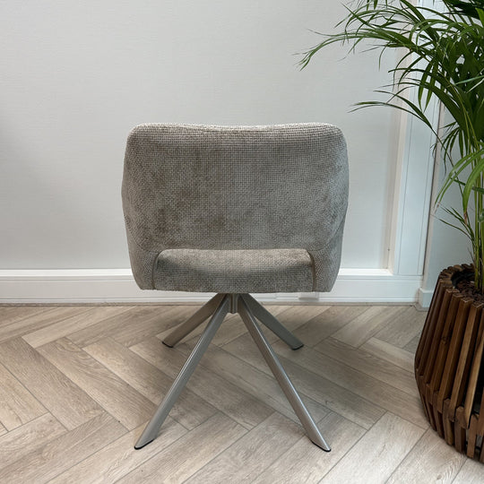 Mowgli draaibare stoel beige poten - taupe