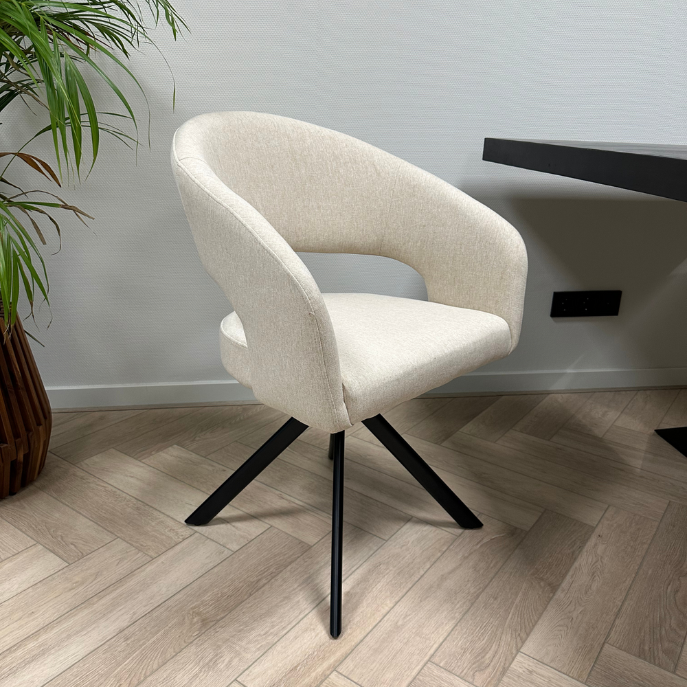 Nova draaibare stoel - creme