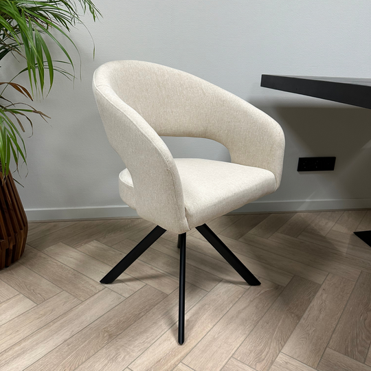 Nova draaibare stoel - creme