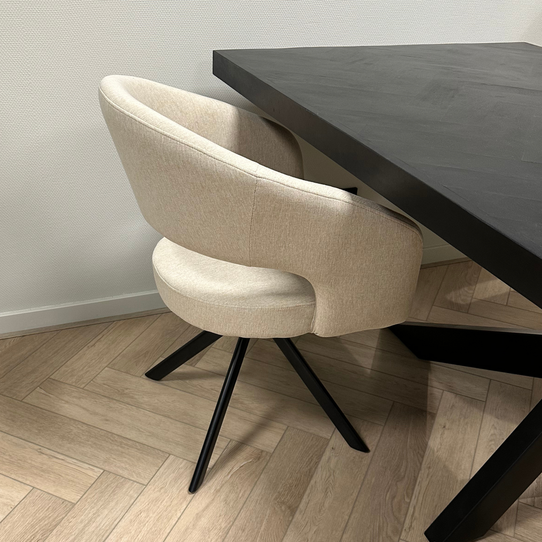 Nova draaibare stoel - creme