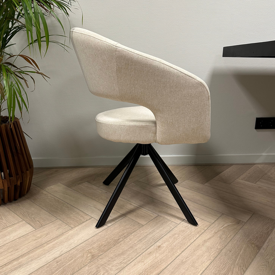 Nova draaibare stoel - creme