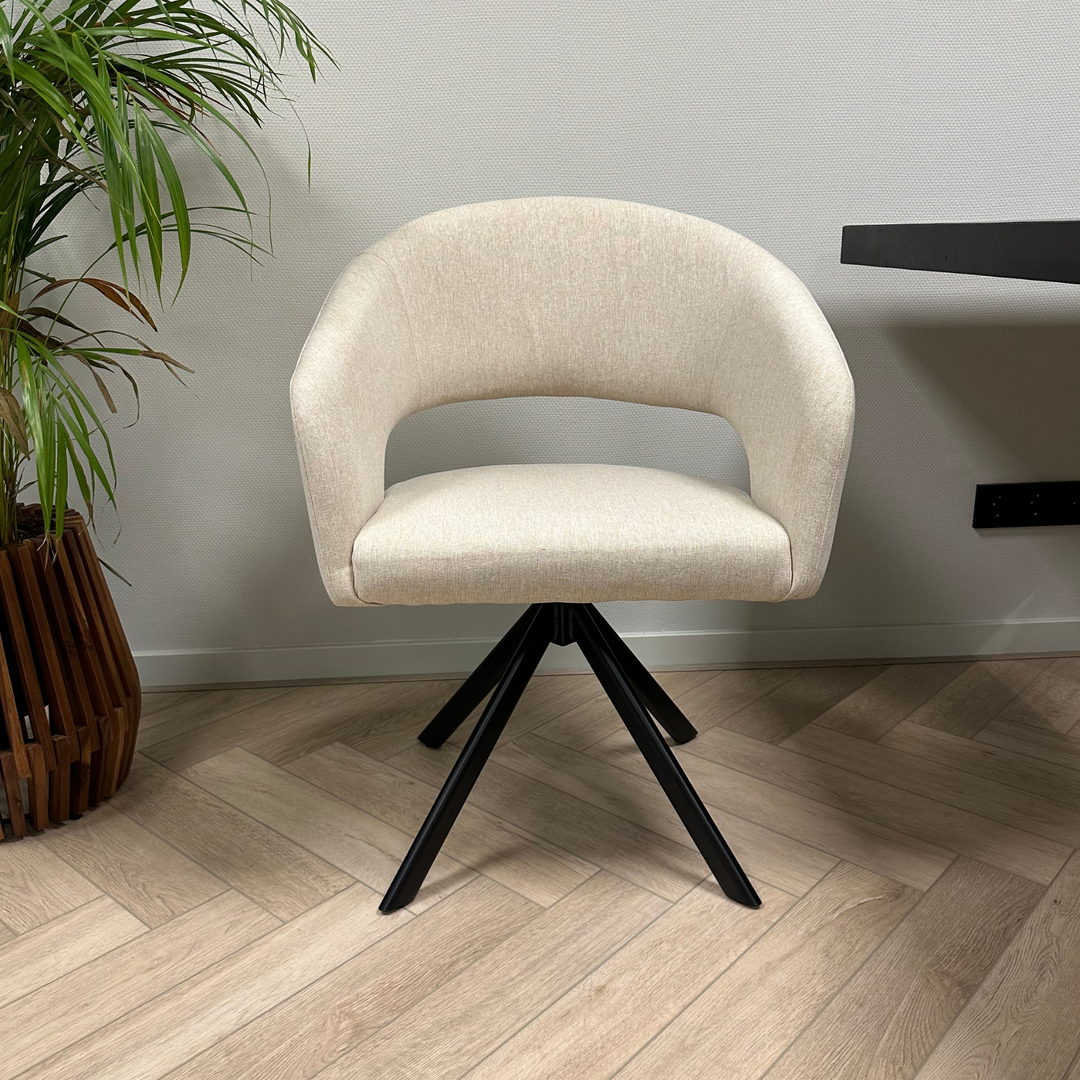 Nova draaibare stoel - creme