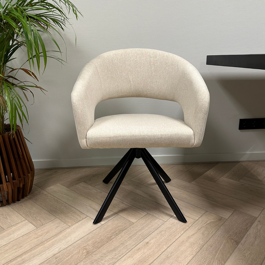 Nova draaibare stoel - creme